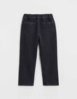 Pantalon enfant en denim gris anthracite ILARRY 24-K / 24I129213N03942