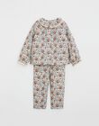 Pyjama enfant deux pièces imprimé fleurs IXO 23-K / 24IX9111N33218