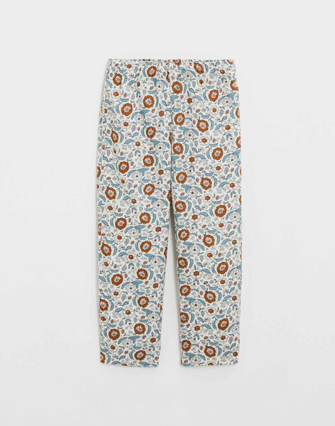 Pyjama enfant deux pièces imprimé fleurs IXO 23-K / 24IX9111N33218