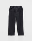 Pantalon enfant en denim gris anthracite ILARRY 24-K / 24I129213N03942