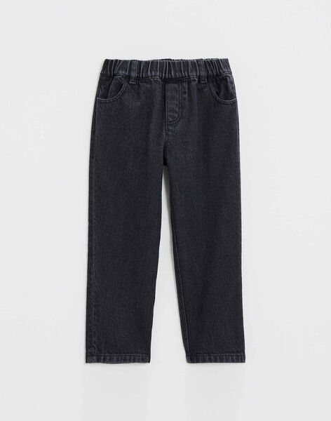 Pantalon enfant en denim gris anthracite ILARRY 24-K / 24I129213N03942