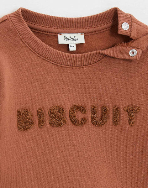 Sweat en molleton "biscuit" brique ITITOU 24 / 24IU2012N13403