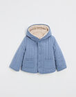 Manteau enfant réversible déperlant bleu grisé IMALO 24-K / 24I129212N16205