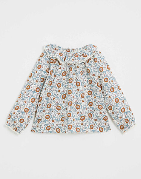 Blouse enfant imprimé fleurs ISAORA 23-K / 24I129111NM5218