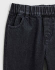 Pantalon enfant en denim gris anthracite ILARRY 24-K / 24I129213N03942