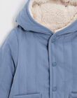 Manteau réversible déperlant bleu grisé IMALO 24 / 24IU2012N16205