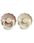 Lot de 2 tétines Daisy night latex cream/blush DAI NI LA CR/BL / 23PRR1014SUC999