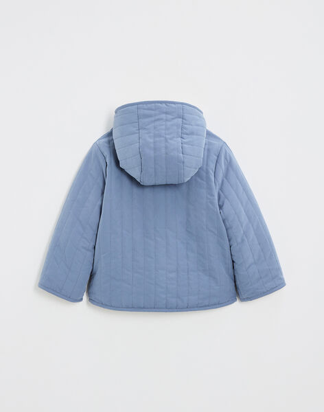 Manteau enfant réversible déperlant bleu grisé IMALO 24-K / 24I129212N16205