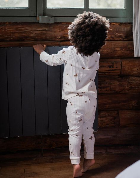 Pyjama enfant en côtes imprimé automne IWILD 23-K / 24IX9213N33001