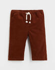 Pantalon en velours côtelé brique ILIMOON 23 / 24IU2012N03403