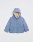 Manteau enfant réversible déperlant bleu grisé IMALO 24-K / 24I129212N16205