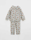 Pyjama enfant deux pièces imprimé fleurs IXO 23-K / 24IX9111N33218