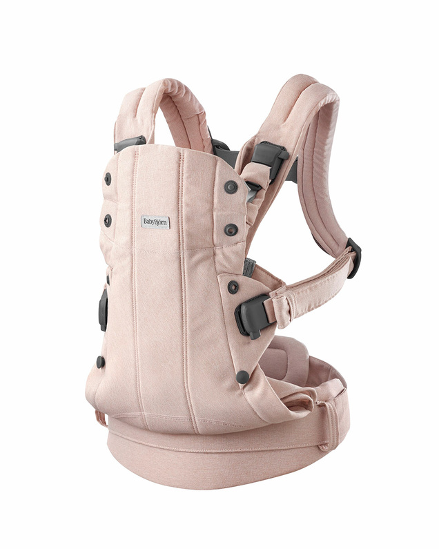Porte-bébé Harmony tissé chiné Coloris rose clair Babybjörn
