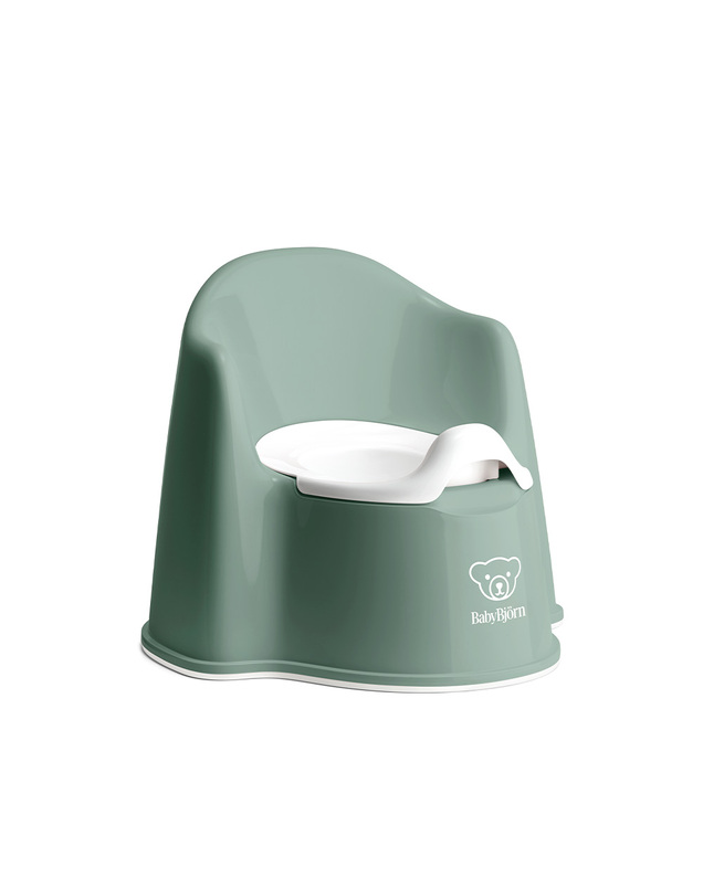 Pot fauteuil Coloris vert profond/blanc Babybjörn