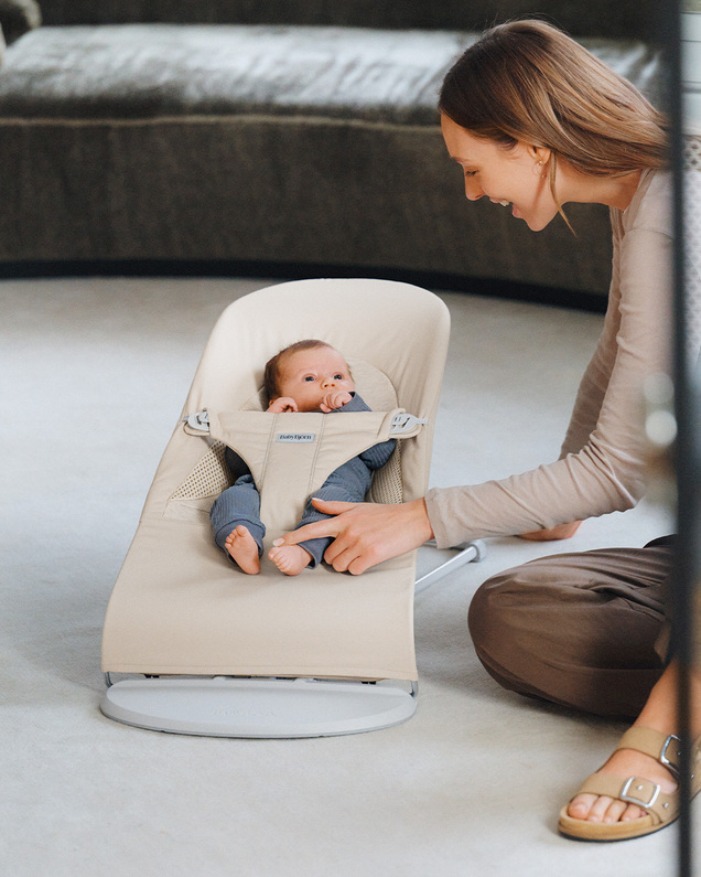 Transat Balance Soft jersey tissé Coloris beige clair Babybjörn